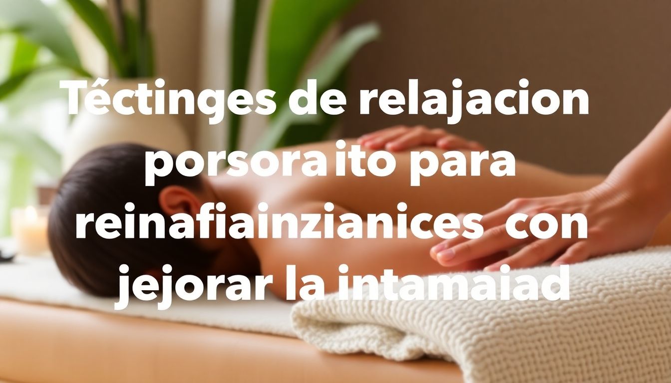 Técnicas de relajación corporal para mejorar la intimidad